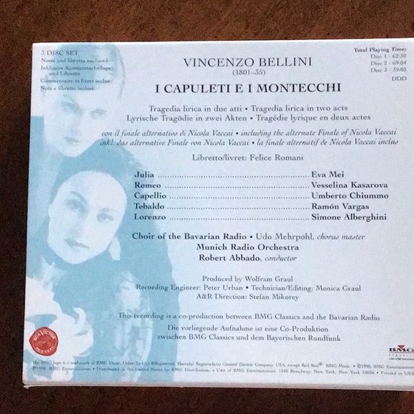 Bellini CD - Picture 2 of 2